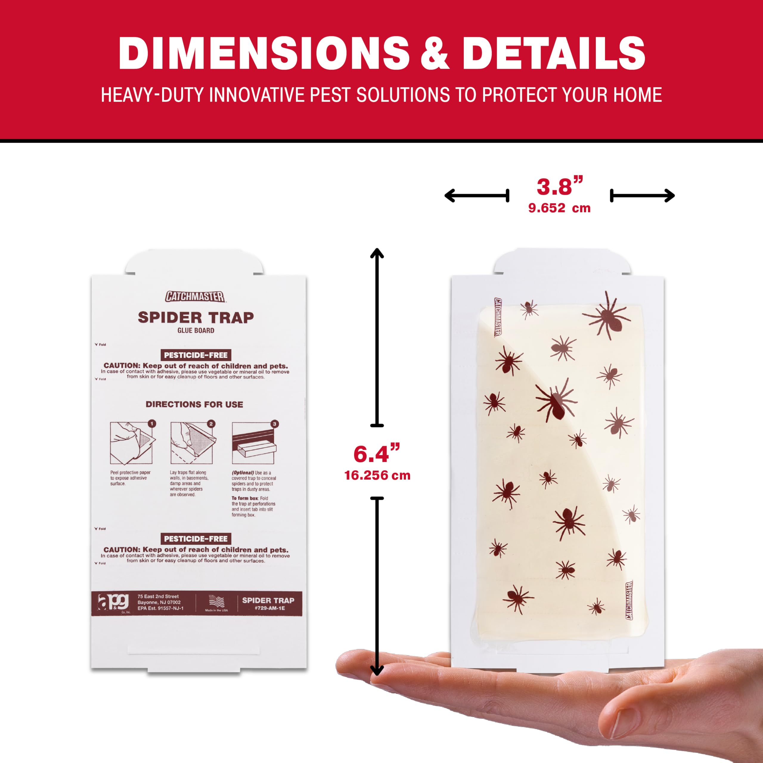 Catchmaster pesticide-free trap safe for homes and families.
