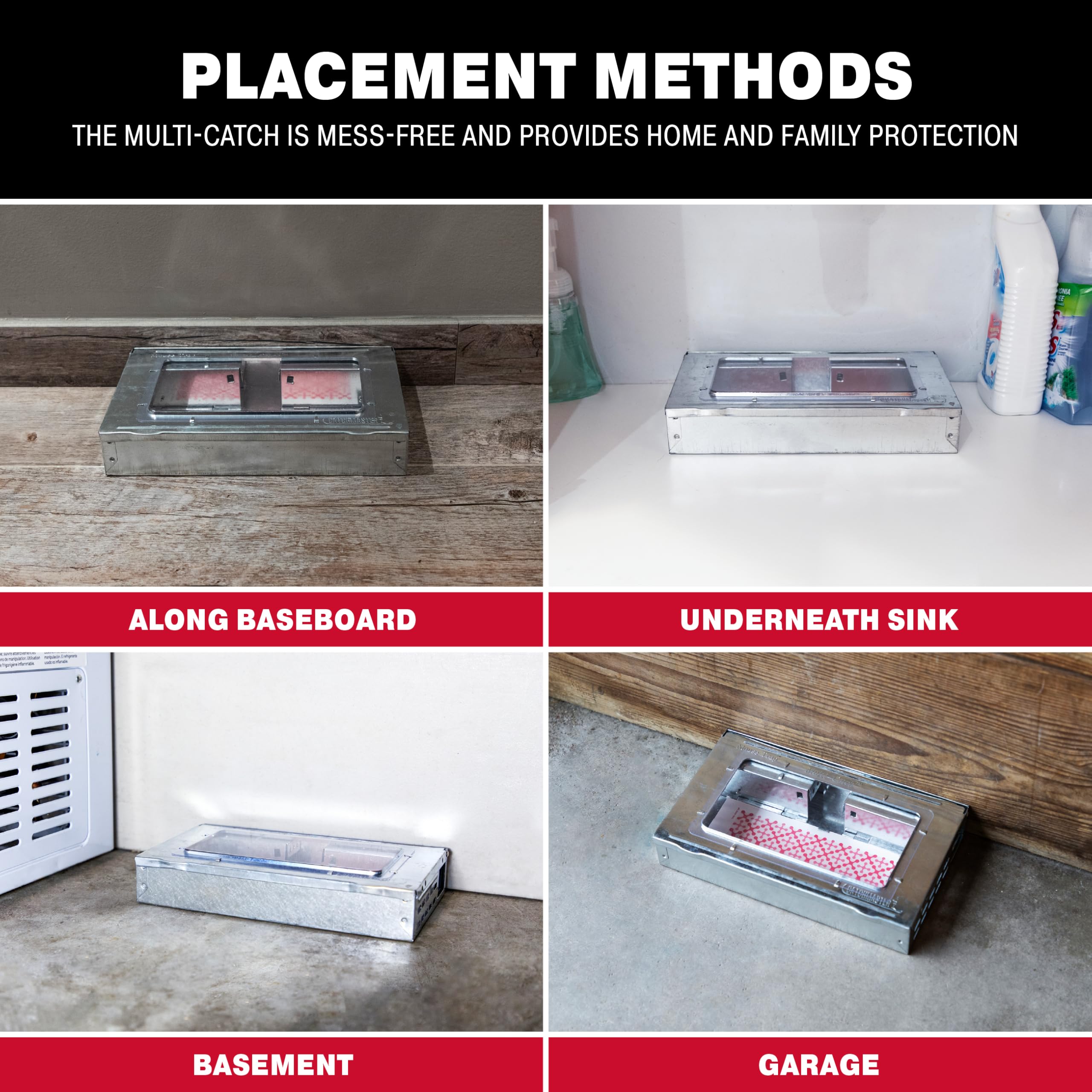 Catchmaster total coverage setup for indoor and outdoor use