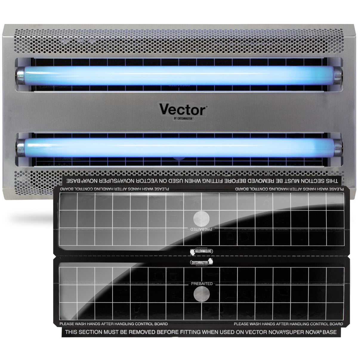 Catchmaster Vector 30 Silver front view, discreet indoor trap suitable for kitchens