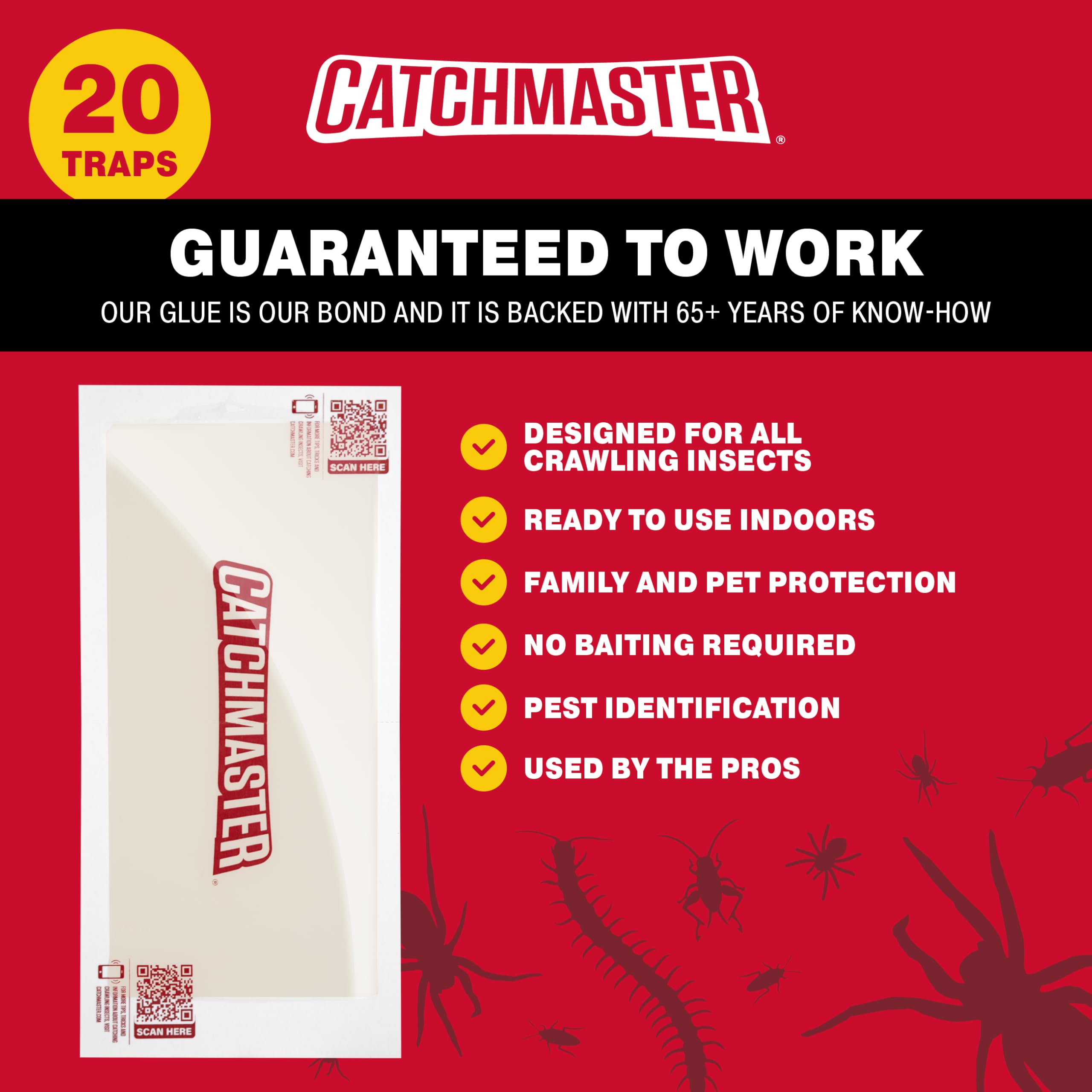 Catchmaster XL glue trap close-up showing the sticky adhesive.