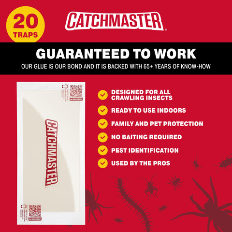 Catchmaster XL glue trap close-up showing the sticky adhesive.