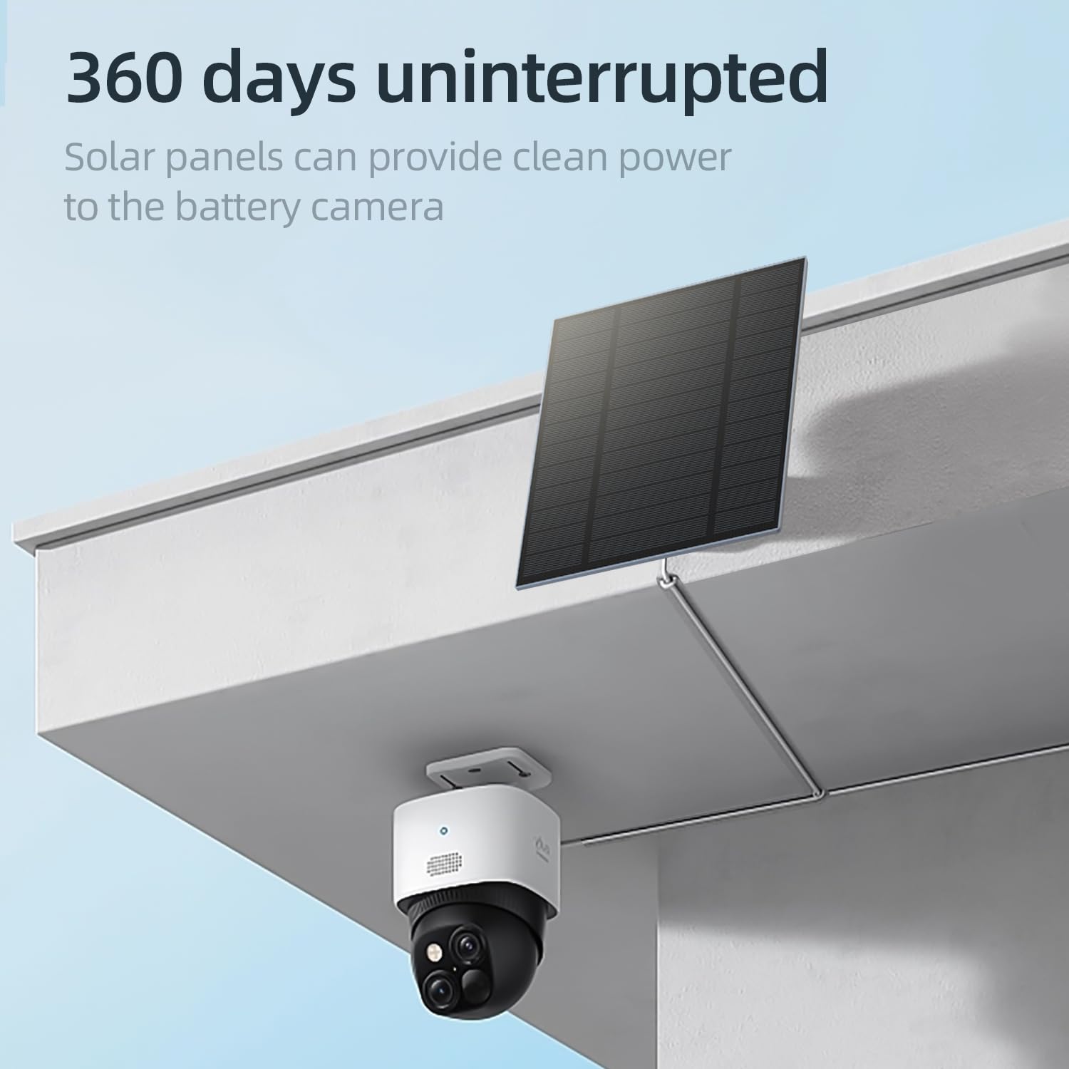 Catgod 5W solar panel with USB-C port for easy camera charging