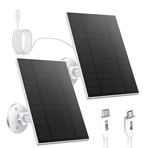 Catgod white 2-pack solar kit ready for outdoor installation
