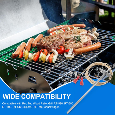 Catilon stainless steel RTD probe assembly for durable high-heat use