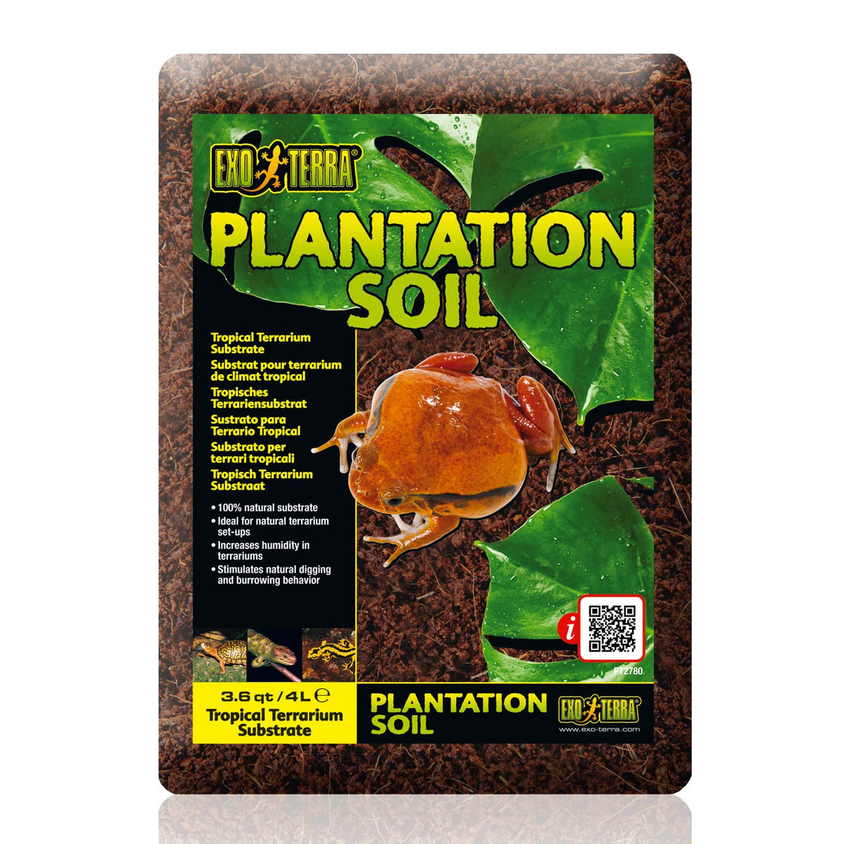 Catit Exo Terra Plantation Soil bag close-up showing texture for terrarium substrate