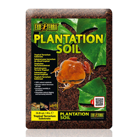 Catit Exo Terra Plantation Soil bag close-up showing texture for terrarium substrate