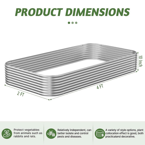 CATMANOR eco-friendly multi-use raised bed suitable for vegetables, herbs, and flowers