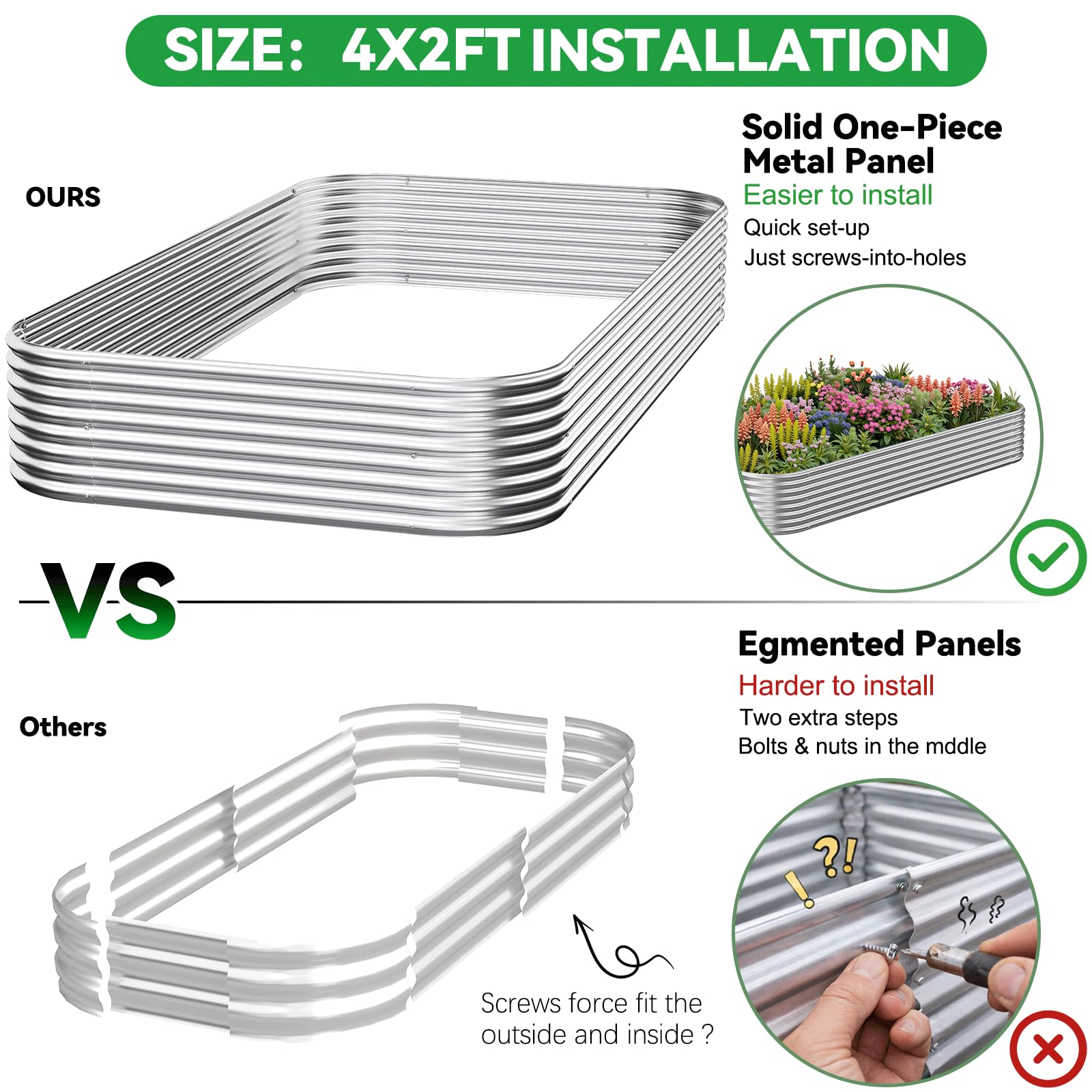 CATMANOR open-base raised bed shows drainage design supporting healthy root growth