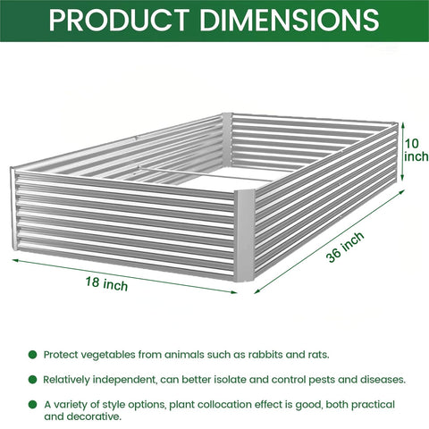 CATMANOR open-bottom raised bed showing root-friendly design for healthy growth.