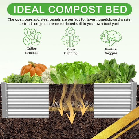 CATMANOR outdoor bed in use with vegetables illustrating productive garden space.