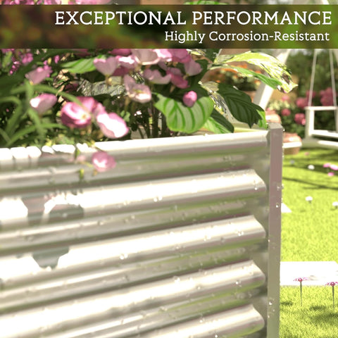 CATMANOR rectangular bed 36x18 inches fits patios, balconies, and small yards.
