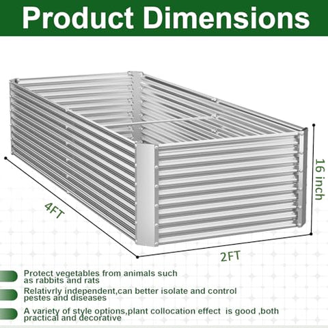 CATMANOR tall corrugated steel raised bed side view suitable for compact spaces and patios.