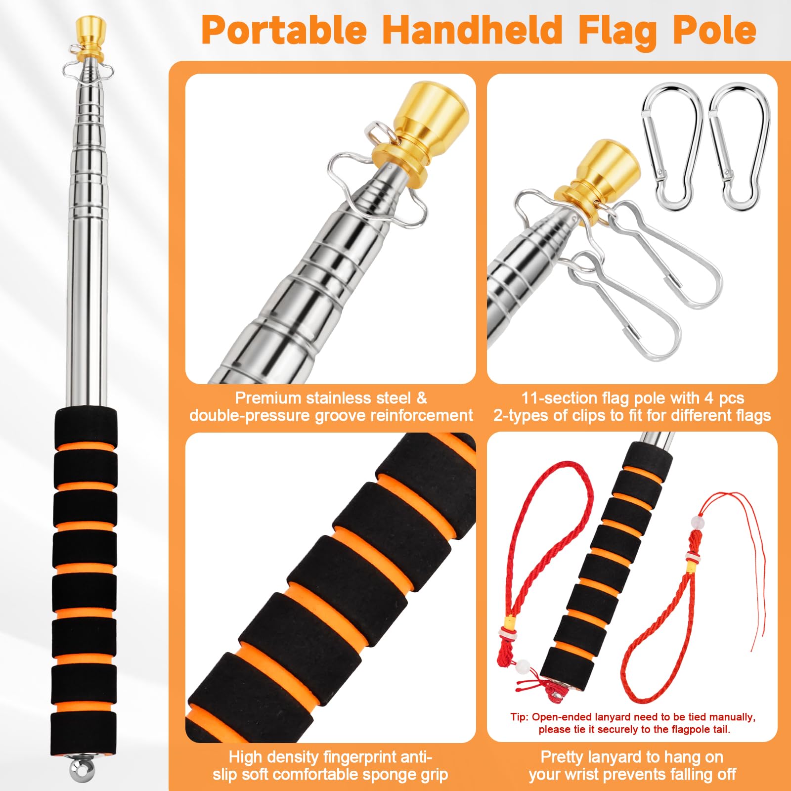 CATMOOW handle features anti-slip grip and lanyard for secure carrying