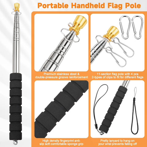 CATMOOW included clips and carabiners for secure attachment