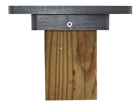 Cauff bird feeder adapter attached for easy, tool-friendly installation.