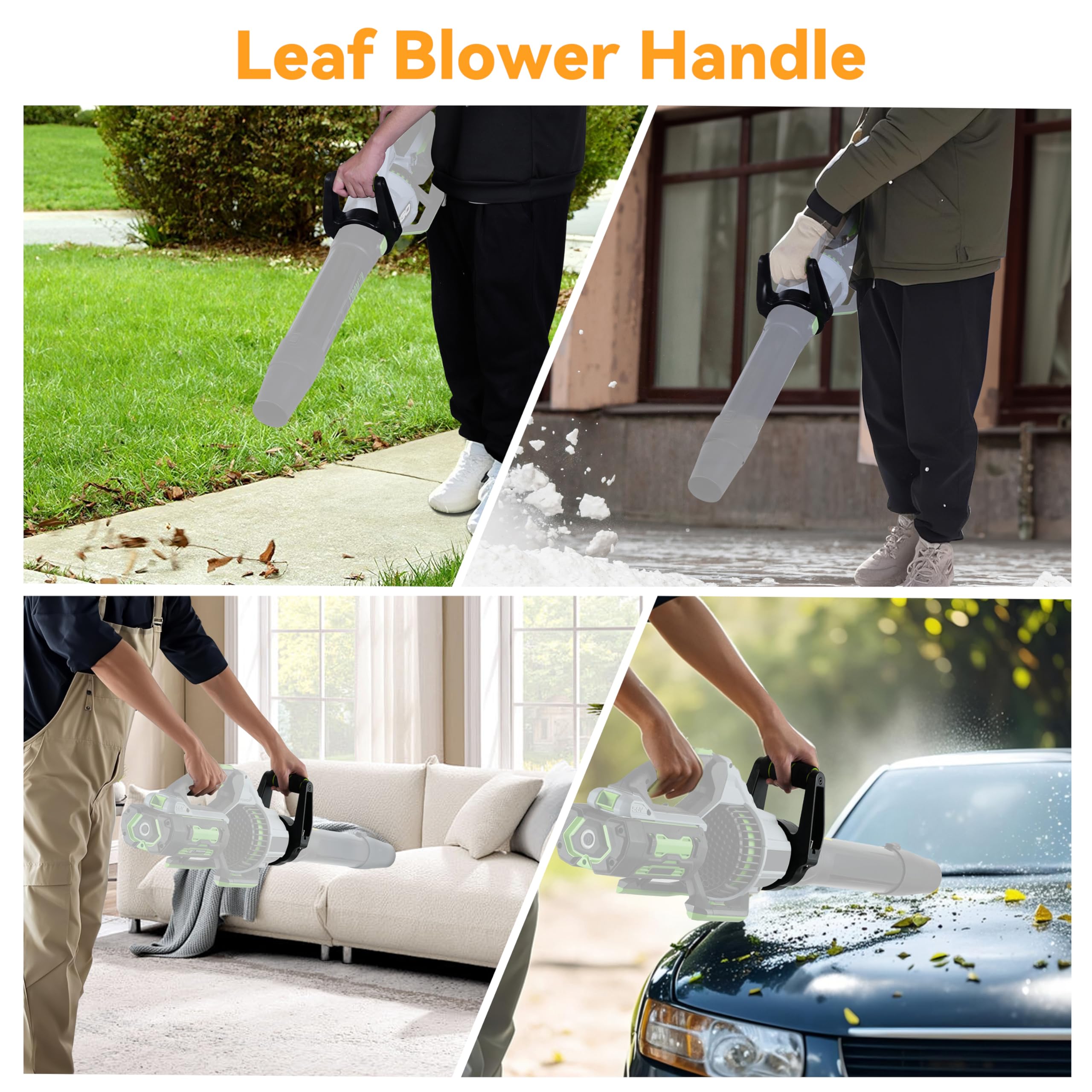 Anti-slip foam grip enhances control on LB880 in wet weather