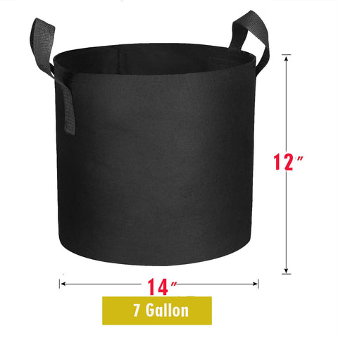 Cavisoo grow bags with reinforced handles ideal for lifting heavy soil