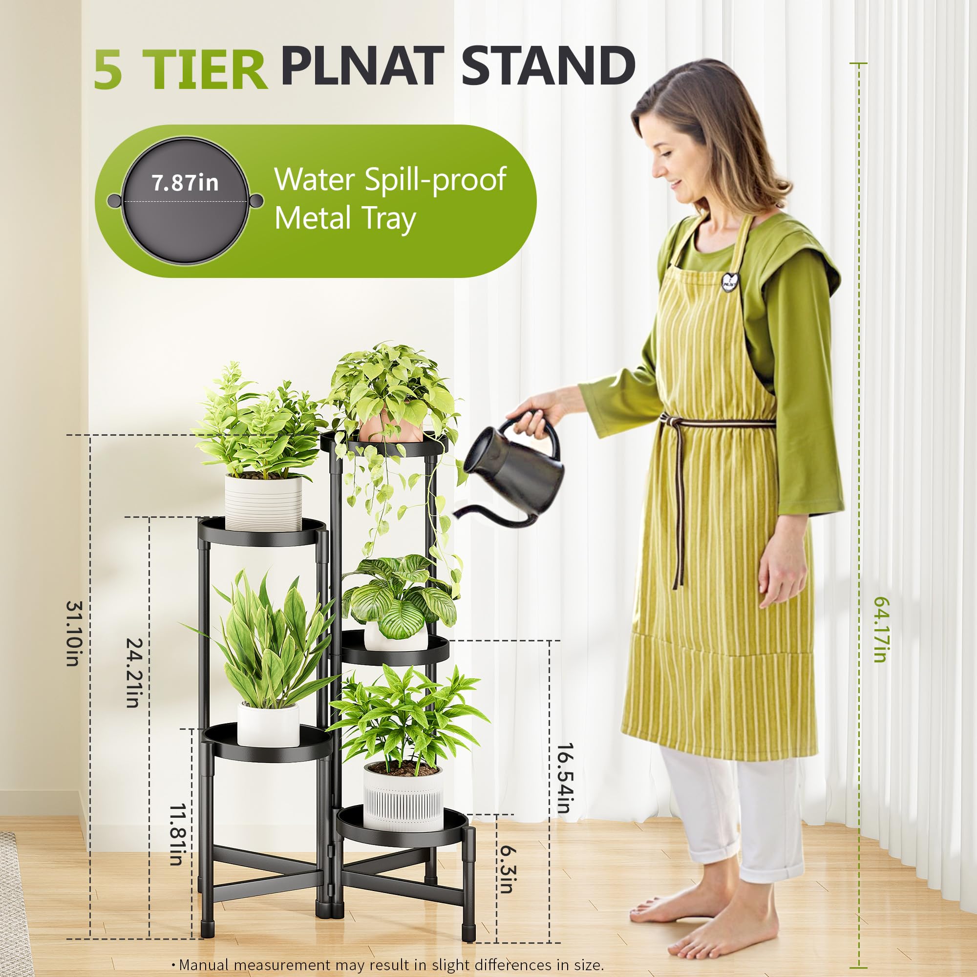 Cawukege corner plant shelf for patios or balconies, maximizing sun exposure.