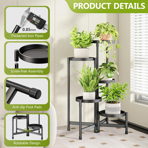 Cawukege space-saving foldable stand offers easy storage when not in use.