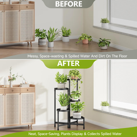 Cawukege sturdy metal frame delivers robust support for taller plants.