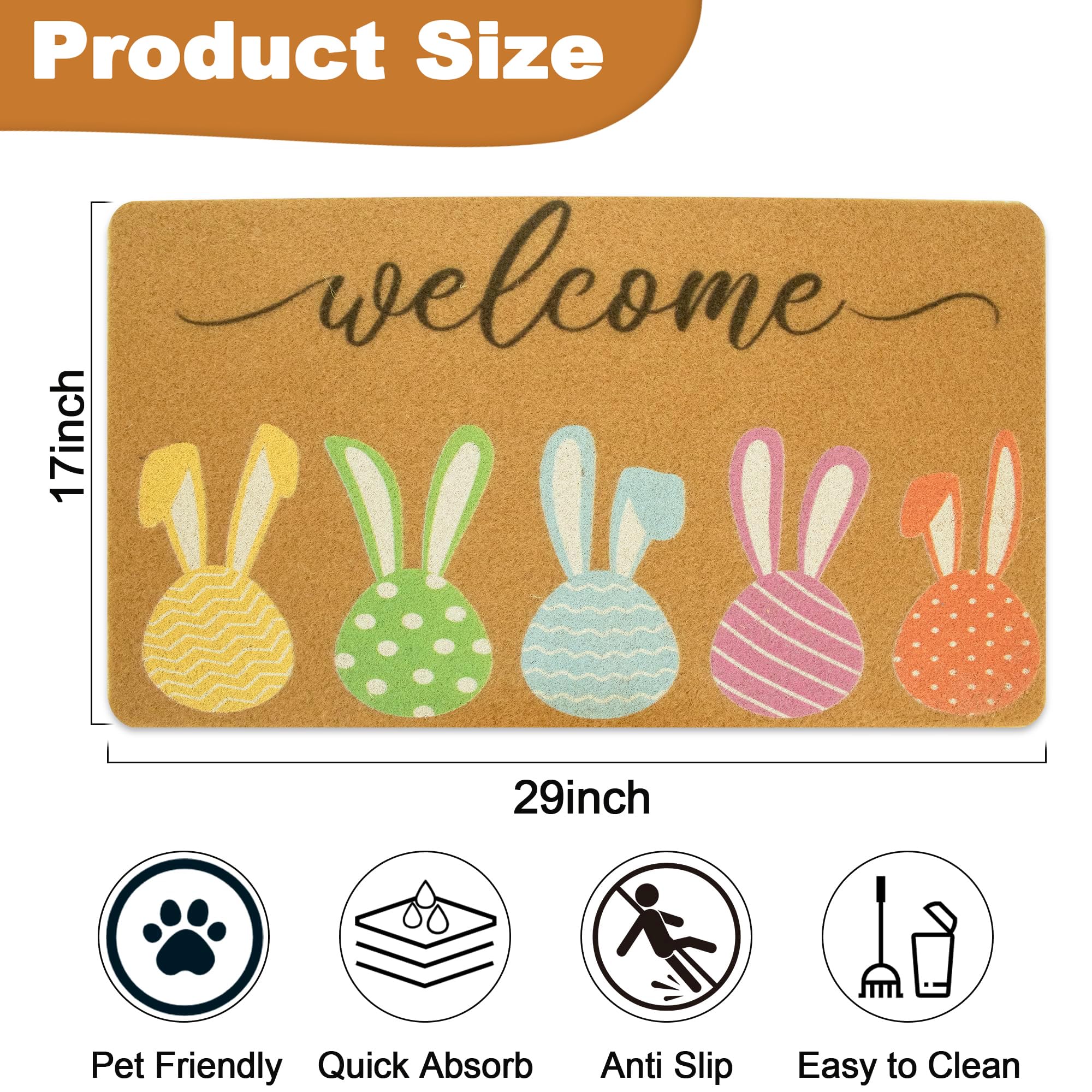CaySep coir-texture mat provides natural grip and durability in high-traffic entryways.