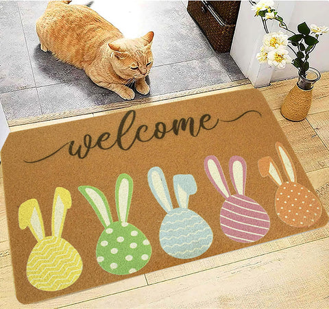 CaySep porch decor mat brings welcoming ambiance to any entryway or patio.