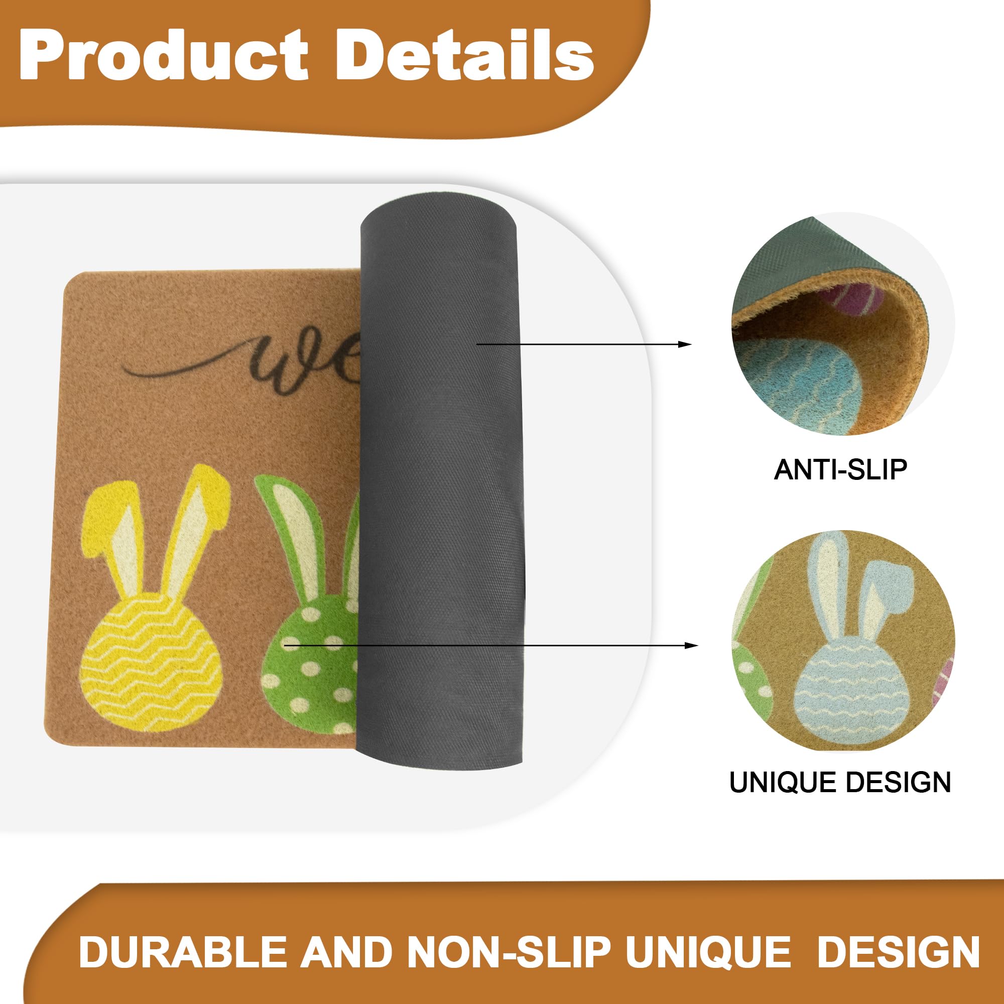 CaySep doormat slim-profile design fits doors without curling, easing entry.