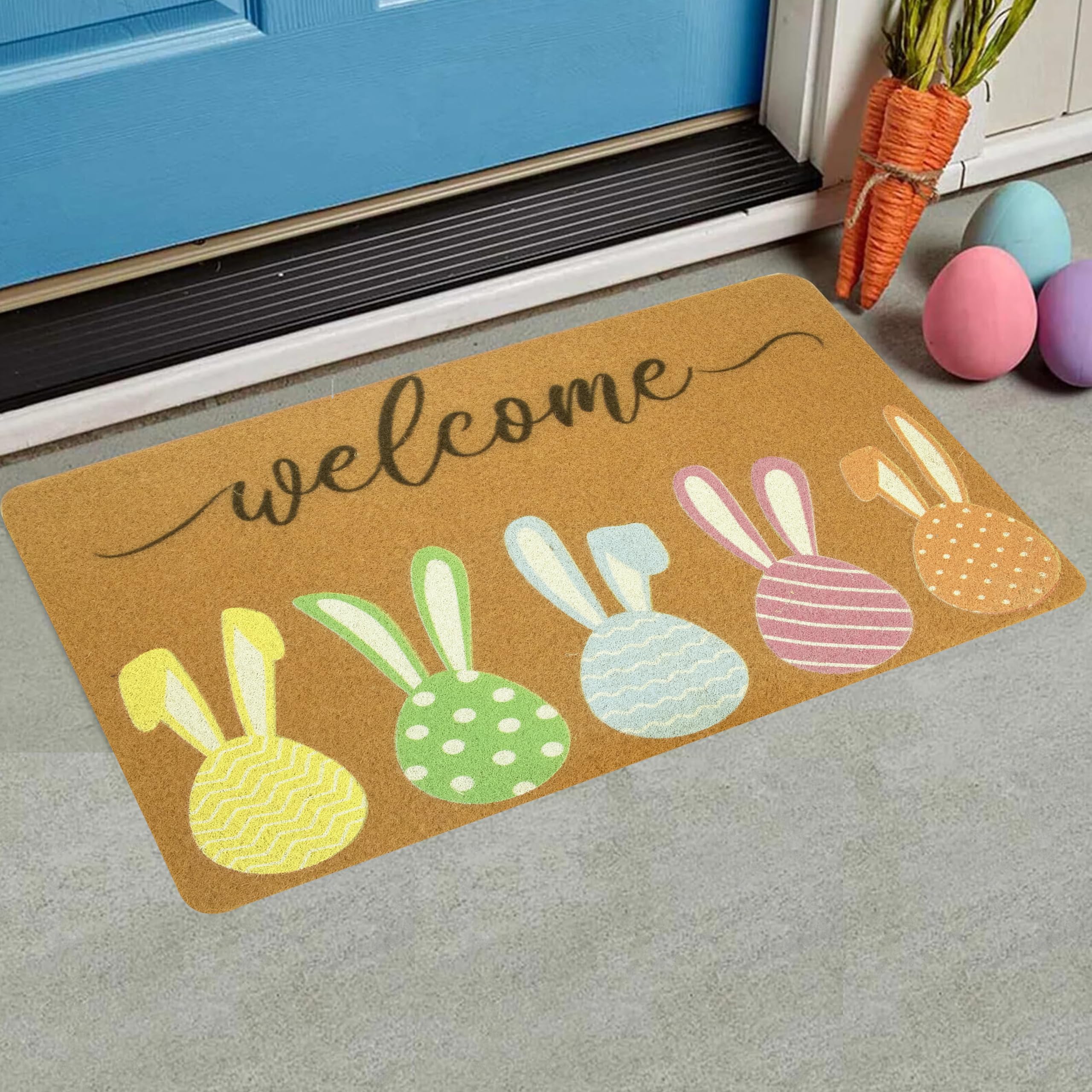CaySep weather-resistant mat stands up to seasonal outdoor conditions while staying stylish.