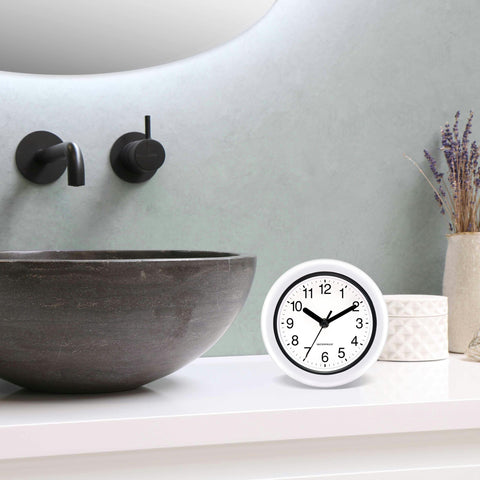 Caysie clock waterproof cover closeup highlights durable protection from splashes