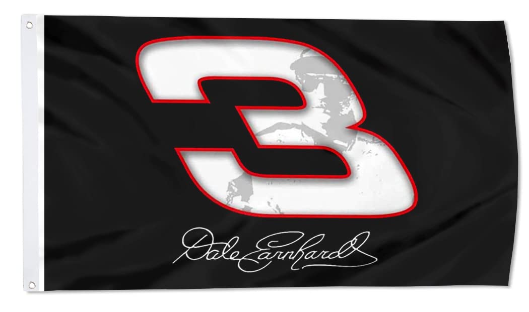 Cayyon Dale Earnhardt Sr flag banner front view for outdoor display and events