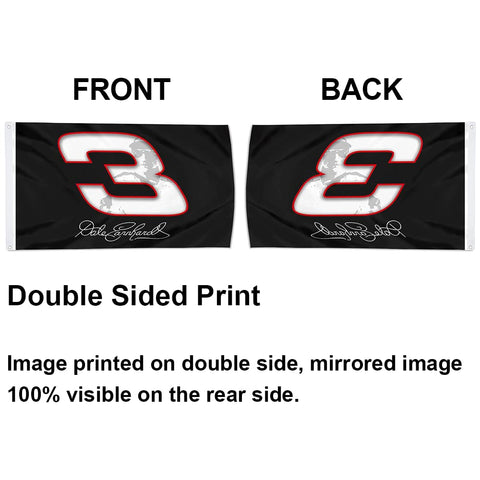 Cayyon Dale Earnhardt Sr flag banner reinforced stitching supports long-lasting use