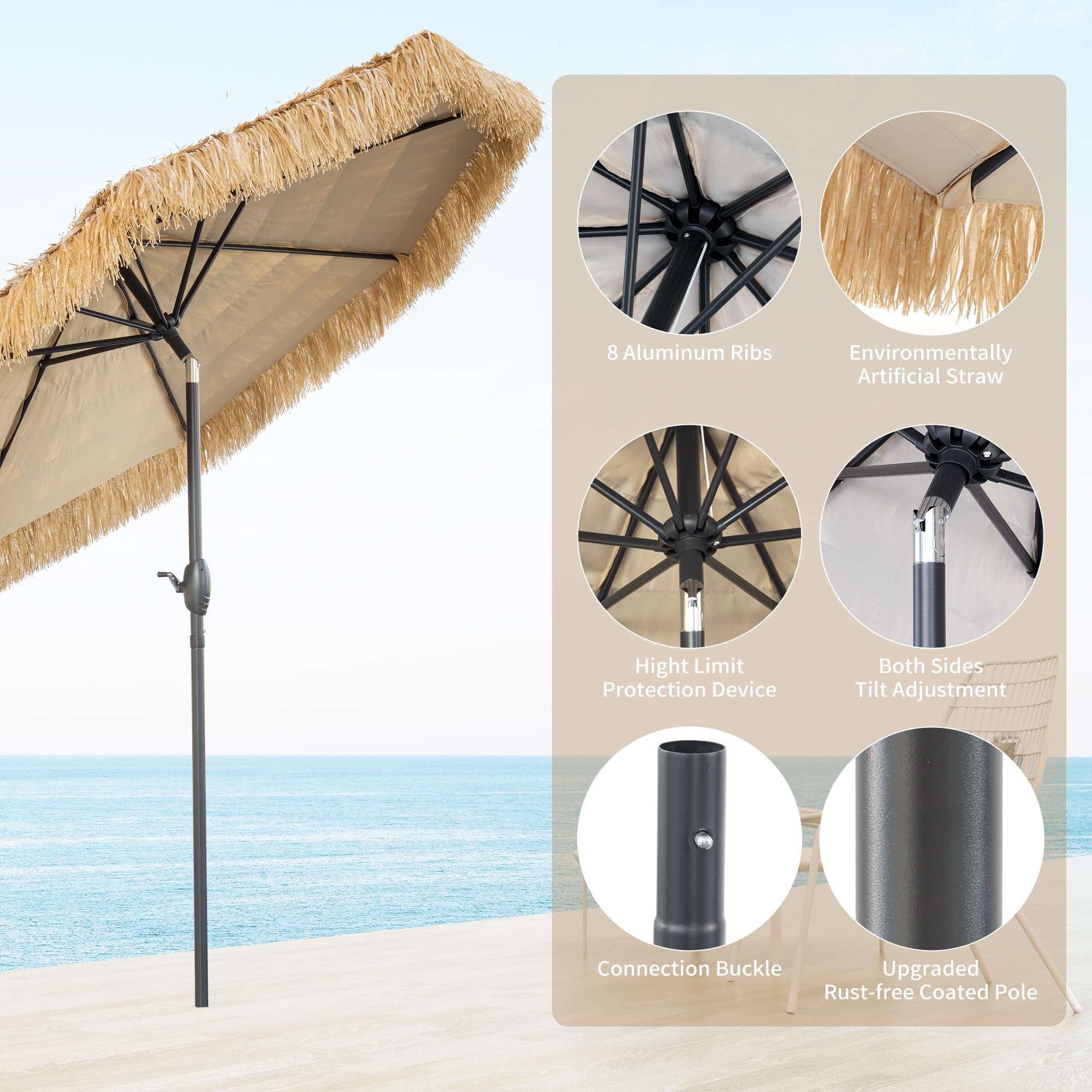 CBFULLRES poolside backyard umbrella creating comfortable shade near water.