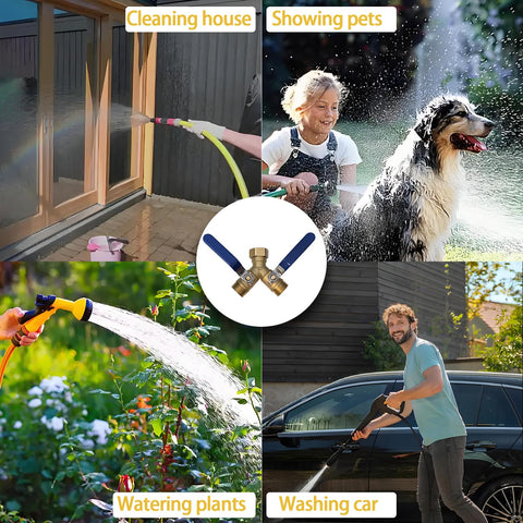 Cbumane hose diverter aids car washing and outdoor cleaning