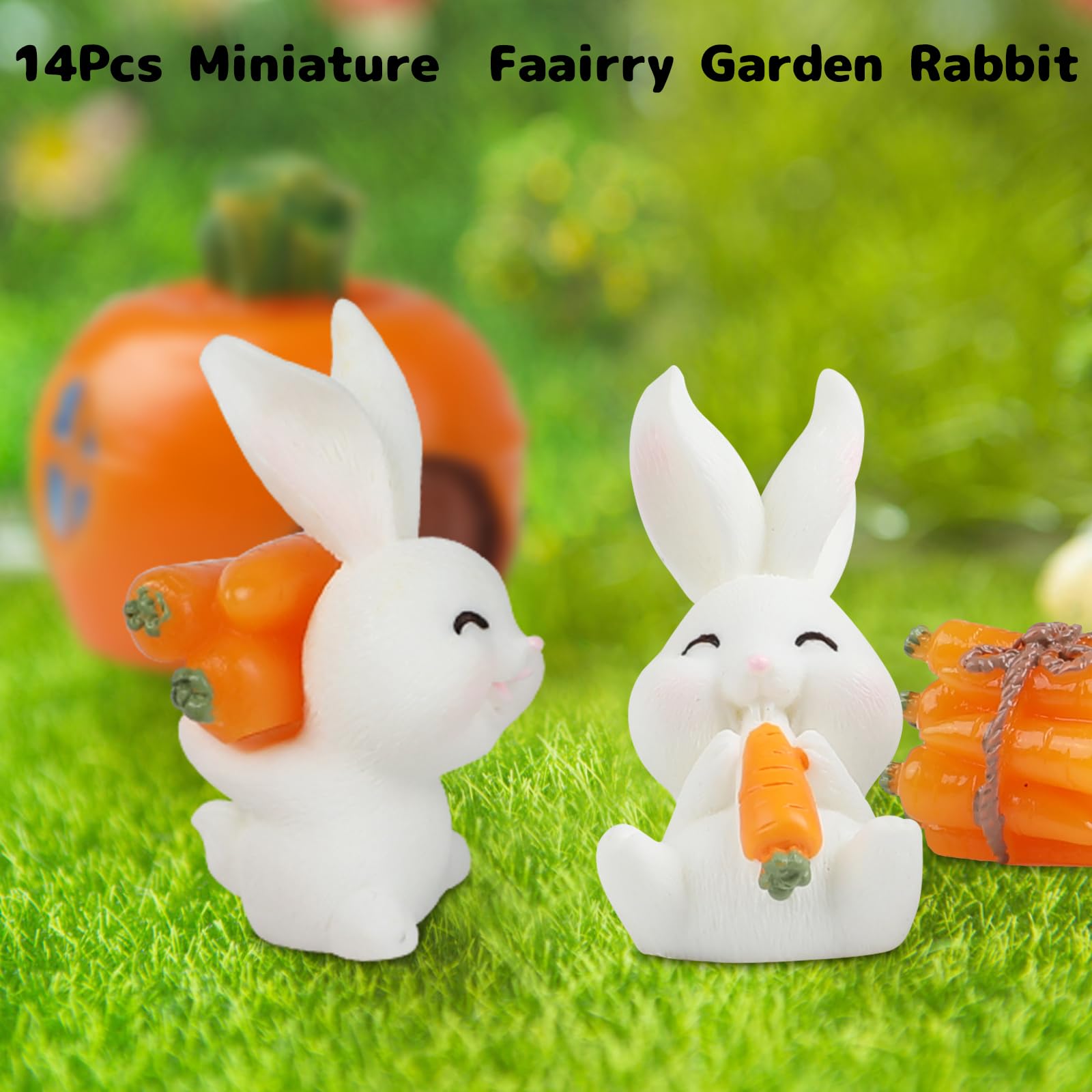 CCINEE miniature bunny decor suitable as thoughtful gifts for Easter and garden lovers.