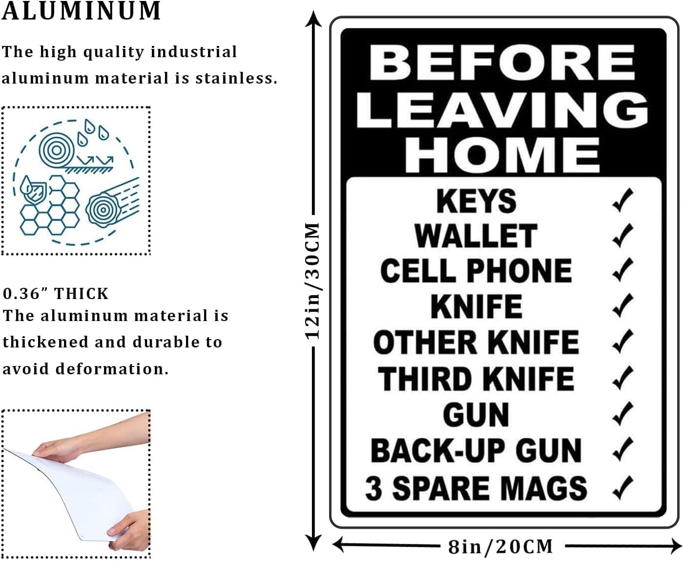 CCPARTON bring key sign illustration helps organize valuables at the door.