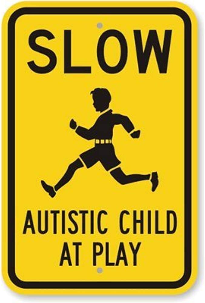 CCPARTON metal sign front view shows durable aluminum and bold messaging for safety cues
