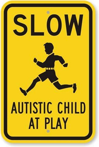 CCPARTON metal sign front view shows durable aluminum and bold messaging for safety cues
