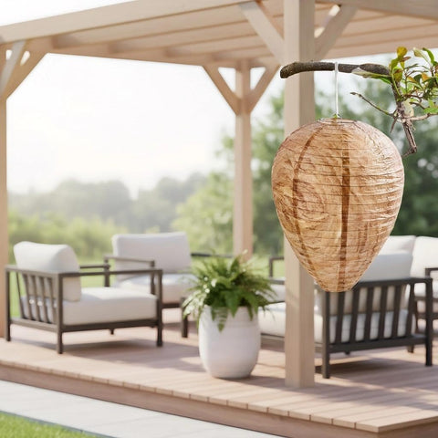 ccsxqy Wasp Nest Decoy in yellow color for high visibility and deterrence