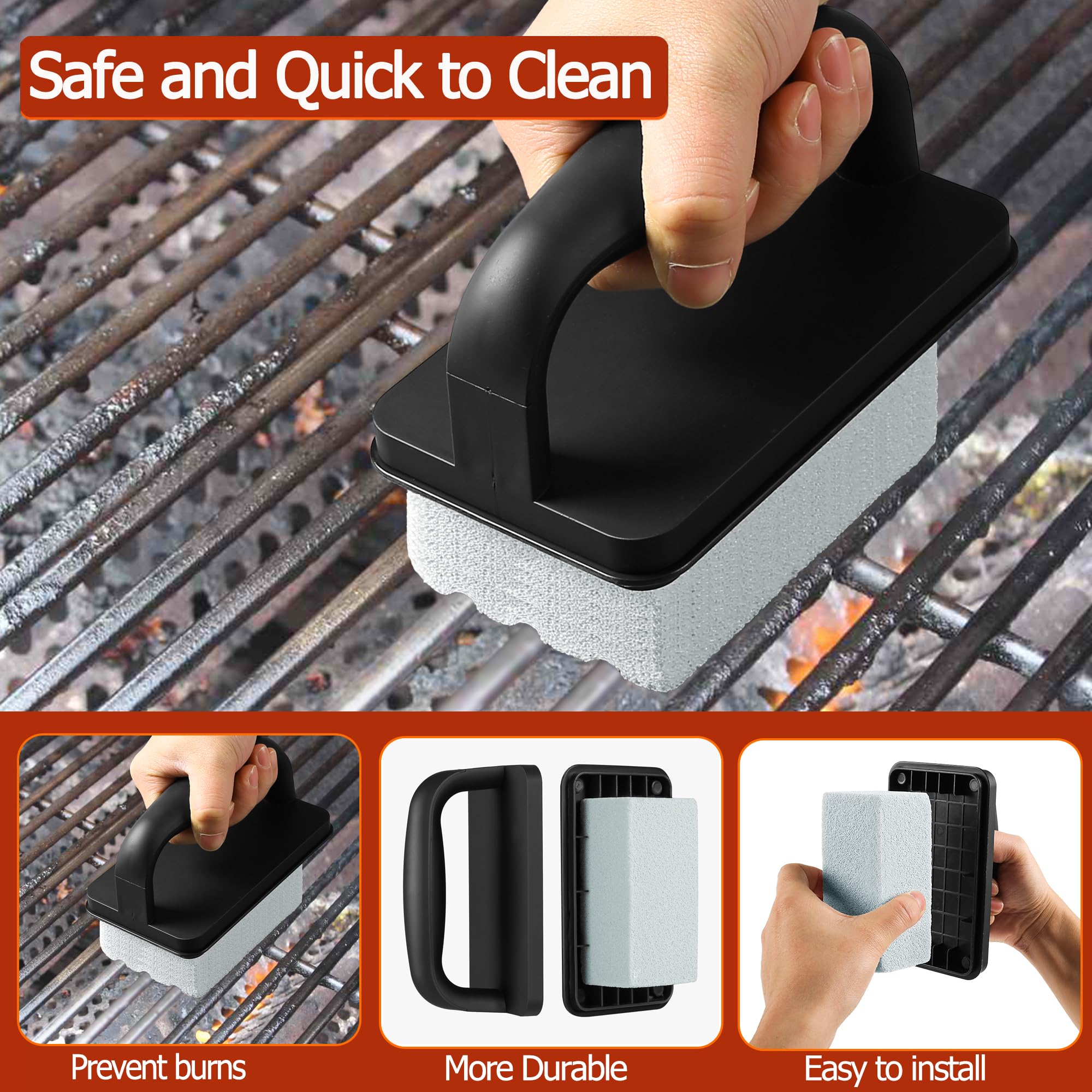 CCTVRTV handle with set-inlay design supports secure grip during cleaning.