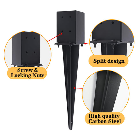 CDFYJHFDQ anti-rust black coating withstands weather for long-term use.