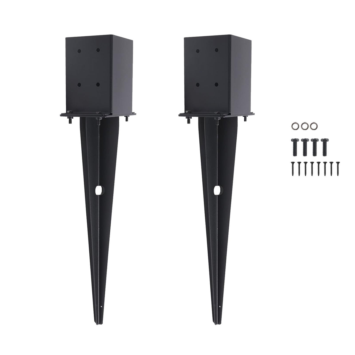 CDFYJHFDQ fence post anchor ground spike 22in with anti-rust coating for lasting outdoor support