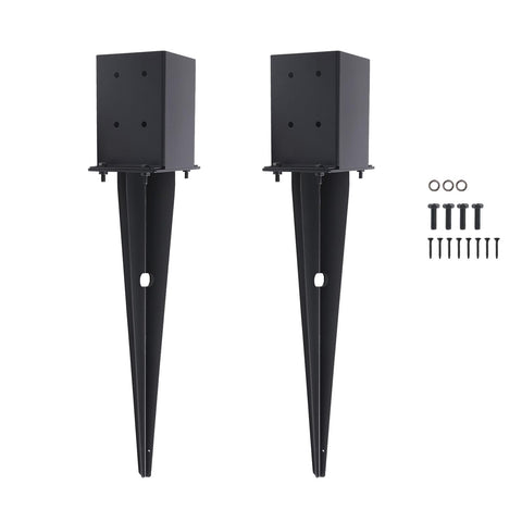 CDFYJHFDQ fence post anchor ground spike 22in with anti-rust coating for lasting outdoor support