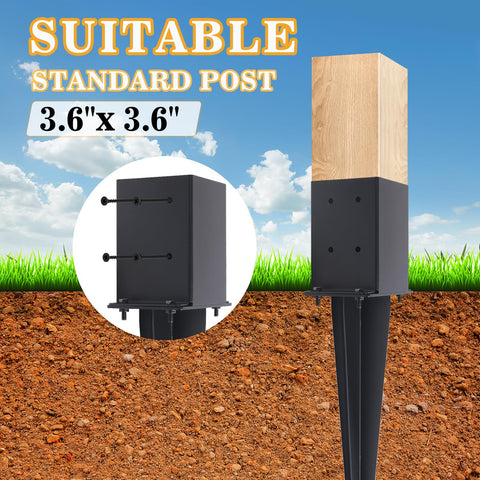 CDFYJHFDQ fits 3.6x3.6 wooden posts for solid support.