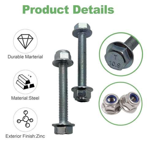 CDIPKIF 10-piece bolt kit closeup showing durable hardware for JD attachments.