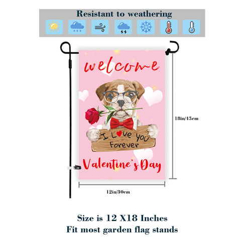 CDLionshidai valentines flag design creates romantic seasonal ambiance.