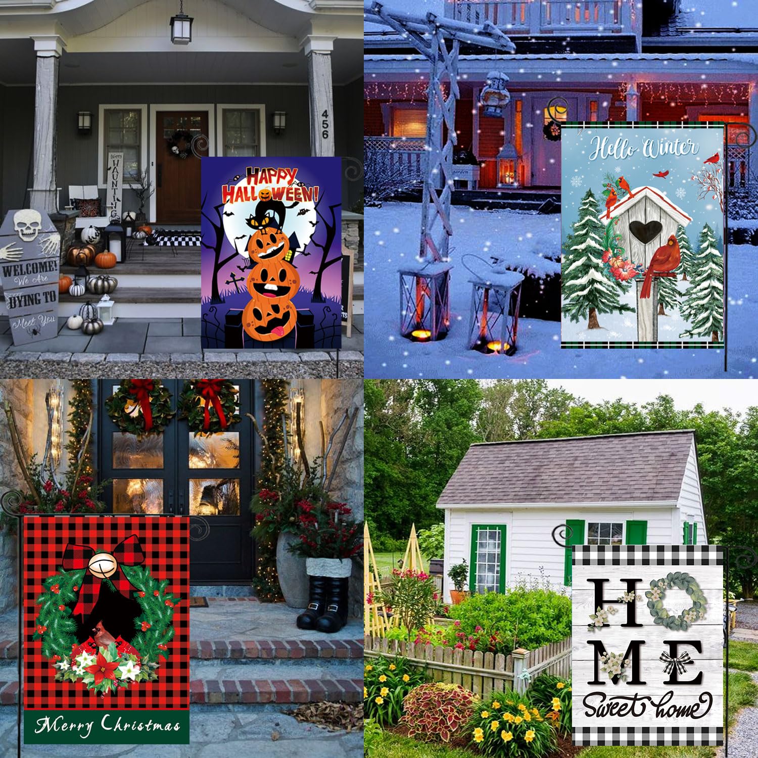 CDLong holiday collection flags to brighten outdoor spaces all year.