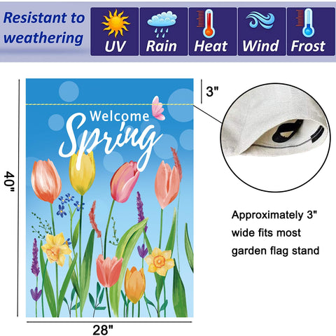 CDLong seasonal flag fall harvest design bright colors for lawn