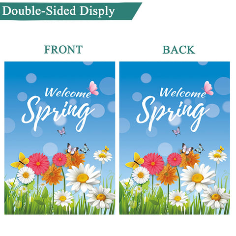 CDLong seasonal flag Easter design brightens your porch with spring vibes.