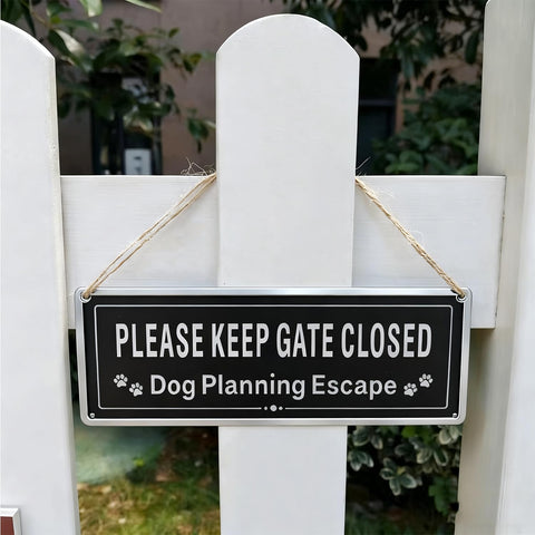 CDXHOME outdoor gate sign displayed on a fence for clear messaging.