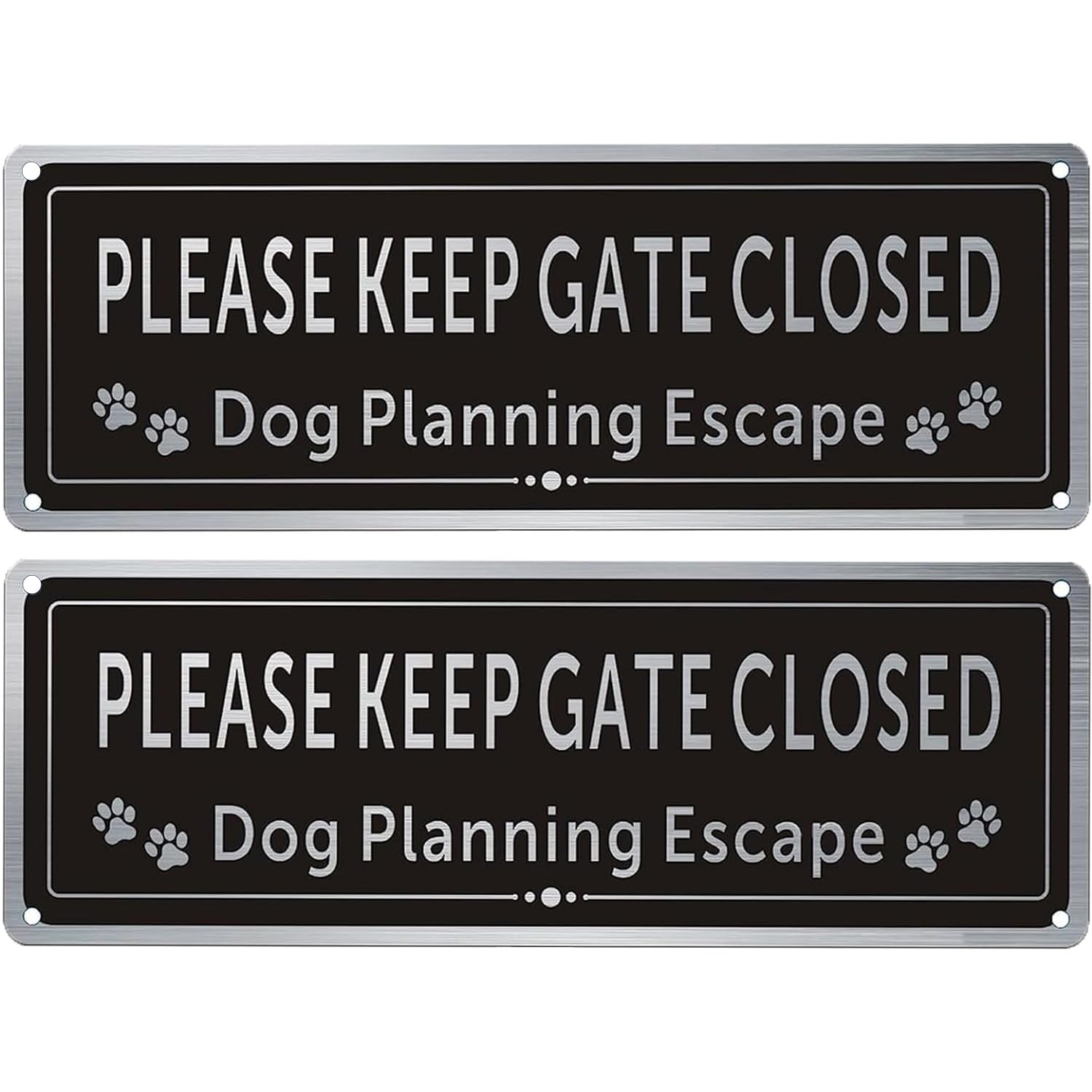 CDXHOME Please Close The Gate sign on a fence promotes secure gate closure.